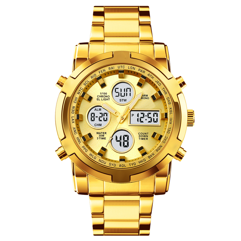 📢📢60% KORTING!! ⏰ Waterdicht militair analoog-digitaal herenhorloge – 48 mm, multifunctioneel & roestvrijstalen band! 🕰️💪