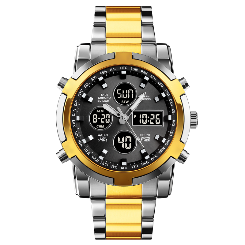 📢📢60% KORTING!! ⏰ Waterdicht militair analoog-digitaal herenhorloge – 48 mm, multifunctioneel & roestvrijstalen band! 🕰️💪