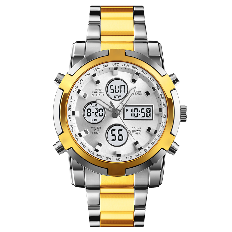 📢📢60% KORTING!! ⏰ Waterdicht militair analoog-digitaal herenhorloge – 48 mm, multifunctioneel & roestvrijstalen band! 🕰️💪