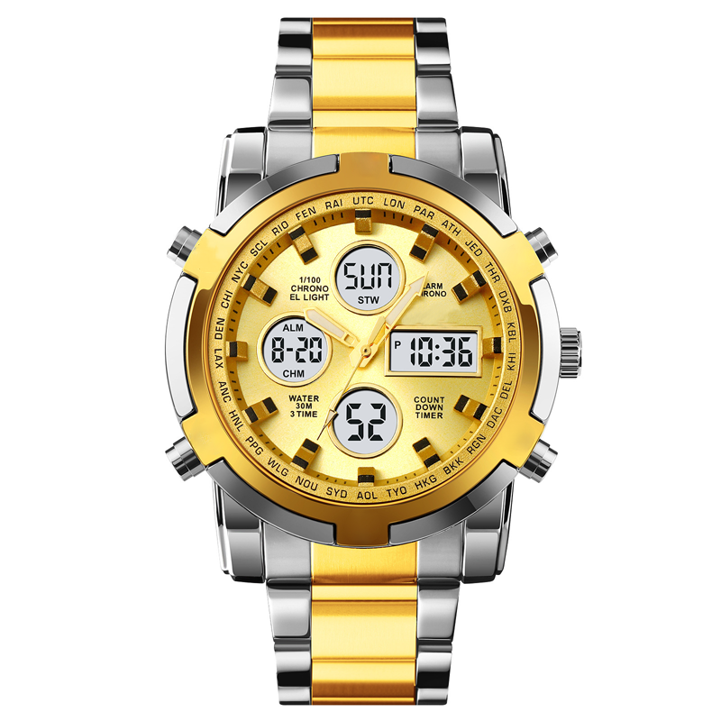 📢📢60% KORTING!! ⏰ Waterdicht militair analoog-digitaal herenhorloge – 48 mm, multifunctioneel & roestvrijstalen band! 🕰️💪