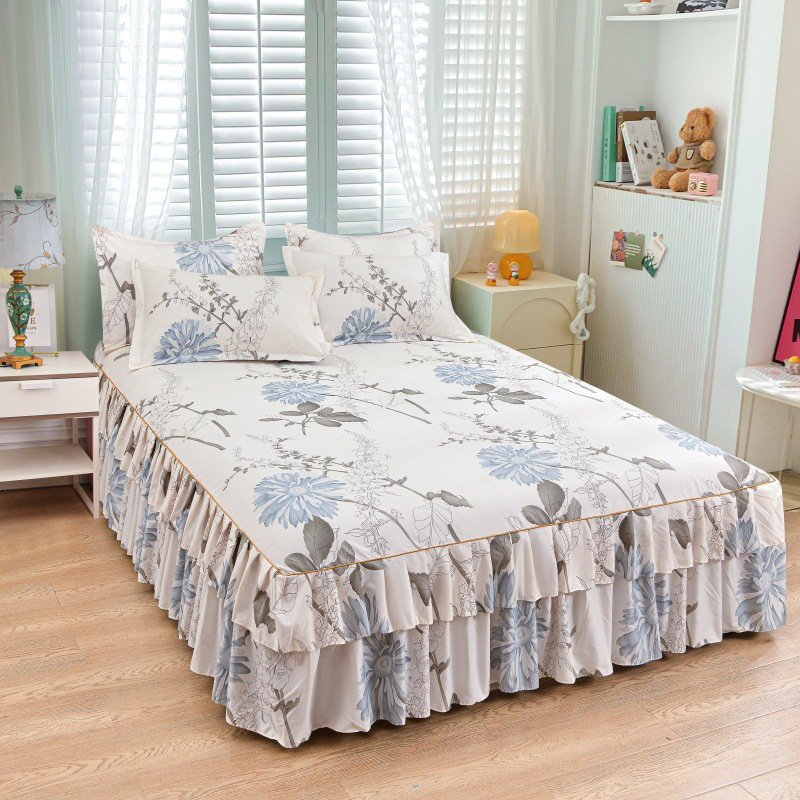 🔈🔈FLASH SALE - 60% KORTING⚡3-delige bedrokset met ruches🛏️