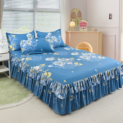 🔈🔈FLASH SALE - 60% KORTING⚡3-delige bedrokset met ruches🛏️