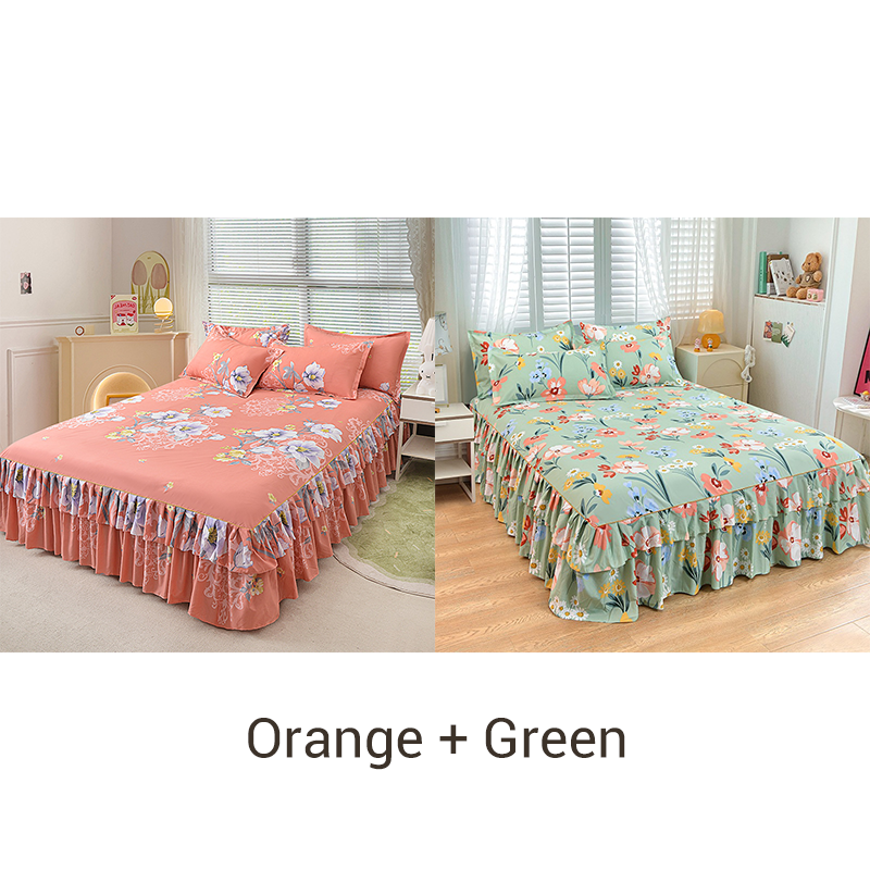 🔈🔈FLASH SALE - 60% KORTING⚡3-delige bedrokset met ruches🛏️