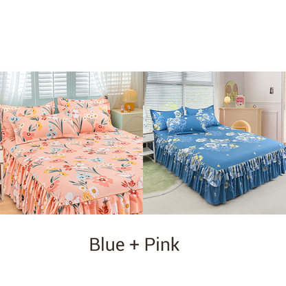 🔈🔈FLASH SALE - 60% KORTING⚡3-delige bedrokset met ruches🛏️