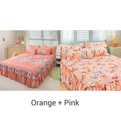 🔈🔈FLASH SALE - 60% KORTING⚡3-delige bedrokset met ruches🛏️