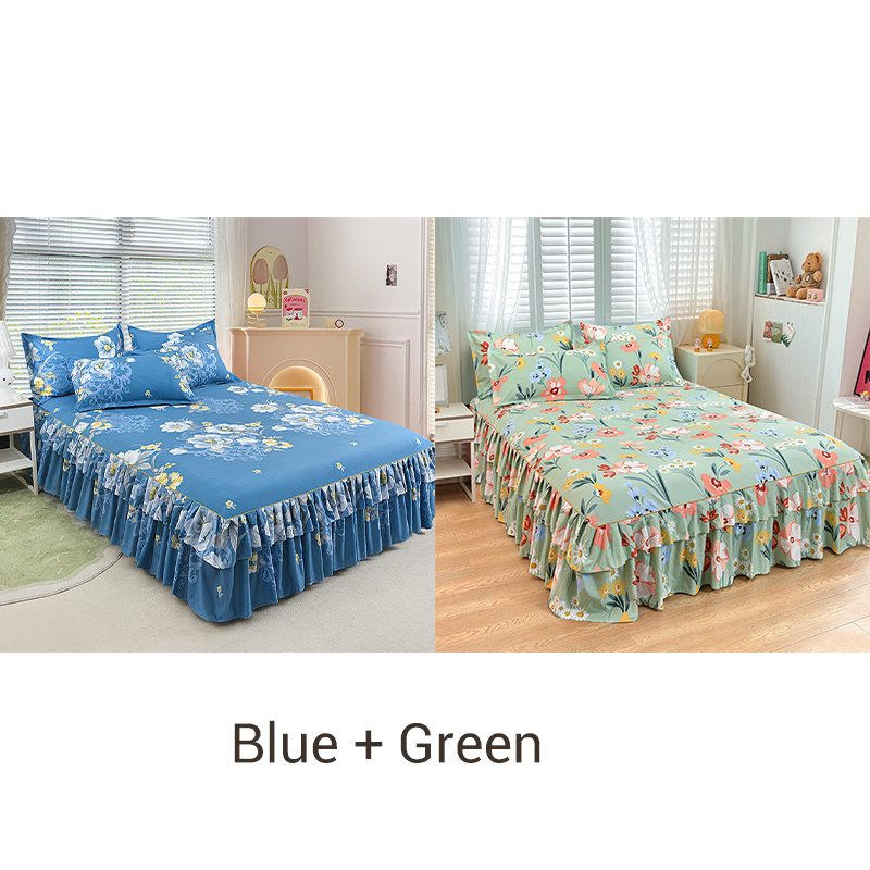 🔈🔈FLASH SALE - 60% KORTING⚡3-delige bedrokset met ruches🛏️