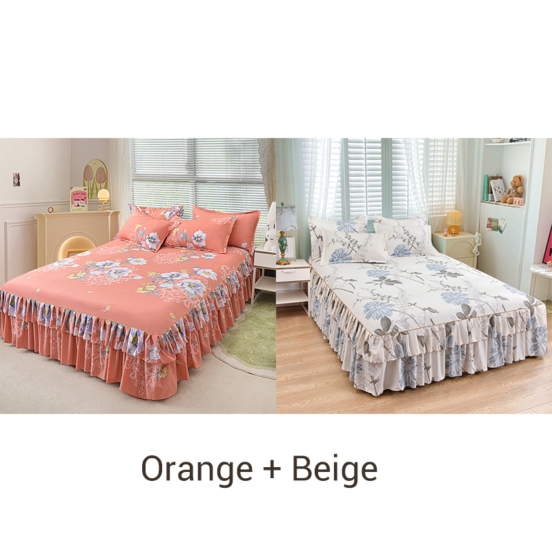 🔈🔈FLASH SALE - 60% KORTING⚡3-delige bedrokset met ruches🛏️