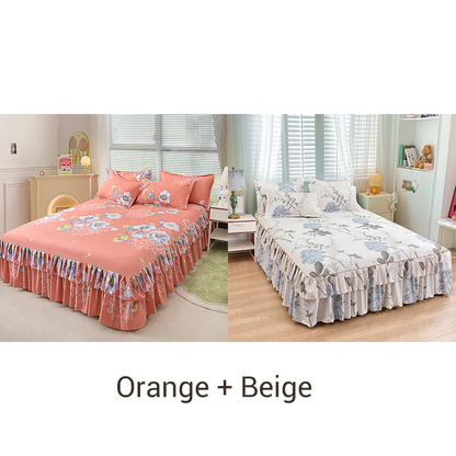 🔈🔈FLASH SALE - 60% KORTING⚡3-delige bedrokset met ruches🛏️