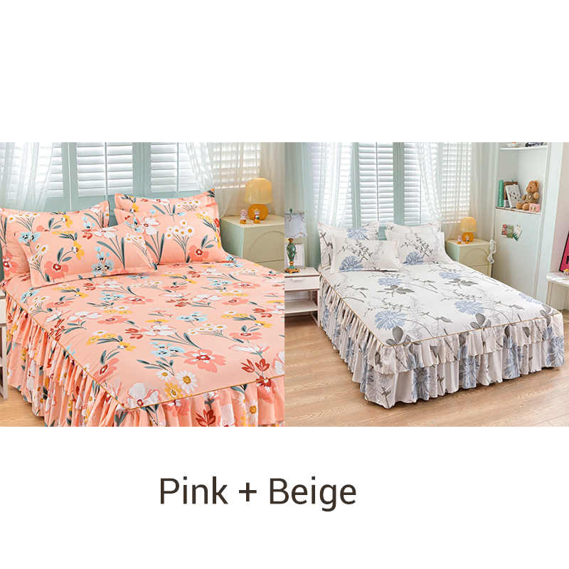 🔈🔈FLASH SALE - 60% KORTING⚡3-delige bedrokset met ruches🛏️