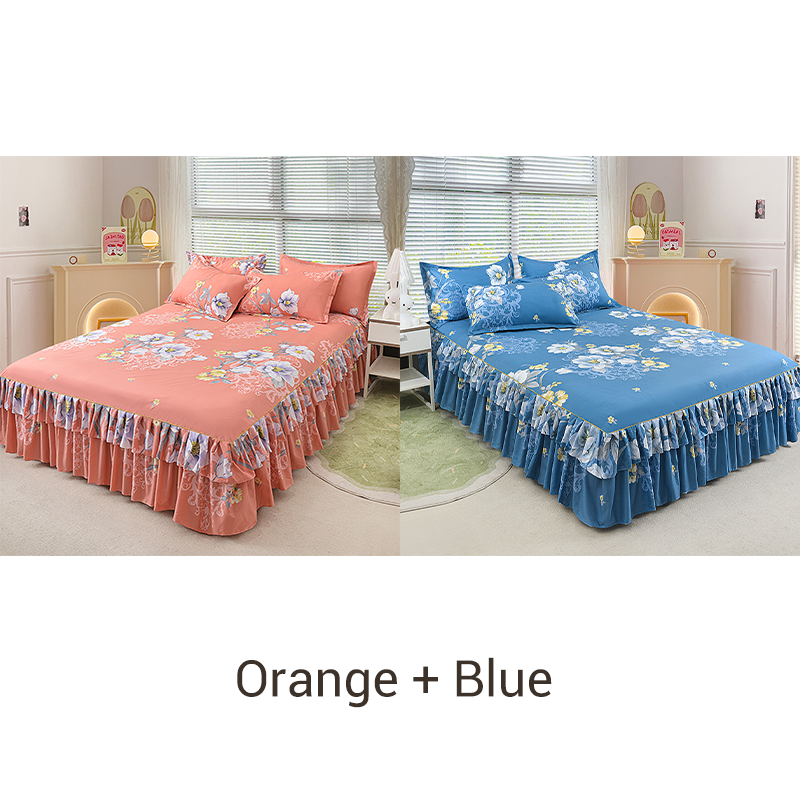 🔈🔈FLASH SALE - 60% KORTING⚡3-delige bedrokset met ruches🛏️