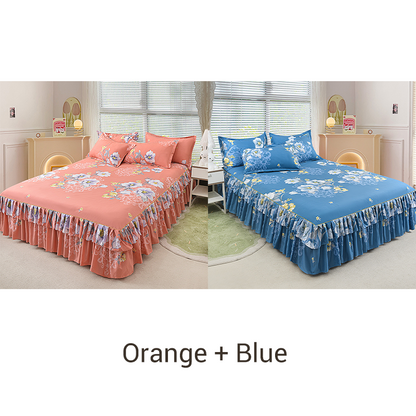 🔈🔈FLASH SALE - 60% KORTING⚡3-delige bedrokset met ruches🛏️
