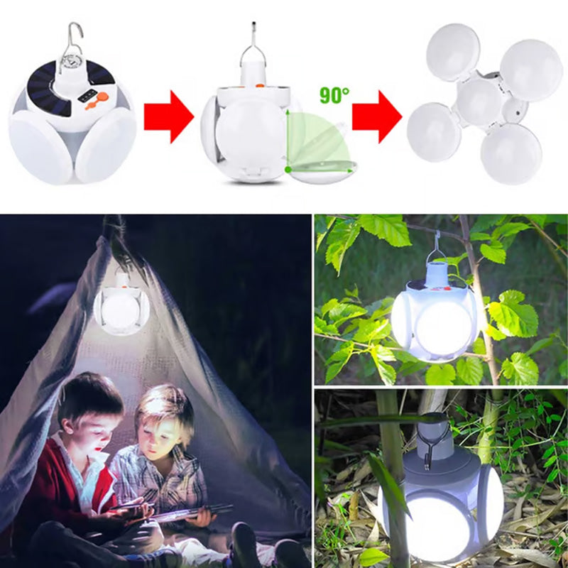 ☀️⚡60% KORTING! 🔋🔥Multifunctionele en opvouwbare solar lamp in de vorm van een voetbal