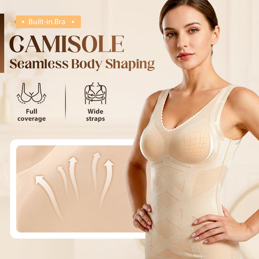 🌸LAATSTE DAG VAN DE SPECIALE AANBIEDING - 60% KORTING💕Naadloze corrigerende camisole voor dames met ingebouwde bh