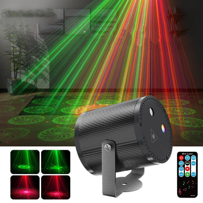 📢📢NU 60% KORTING!!🎇DJ Laser Party Light met 7 lichtstanden en afstandsbediening