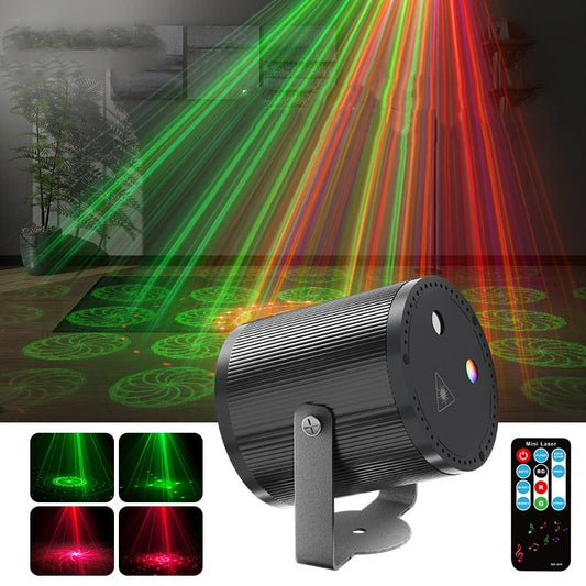 📢📢NU 60% KORTING!!🎇DJ Laser Party Light met 7 lichtstanden en afstandsbediening