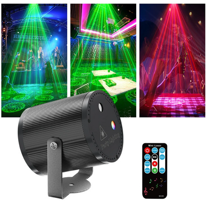 📢📢NU 60% KORTING!!🎇DJ Laser Party Light met 7 lichtstanden en afstandsbediening