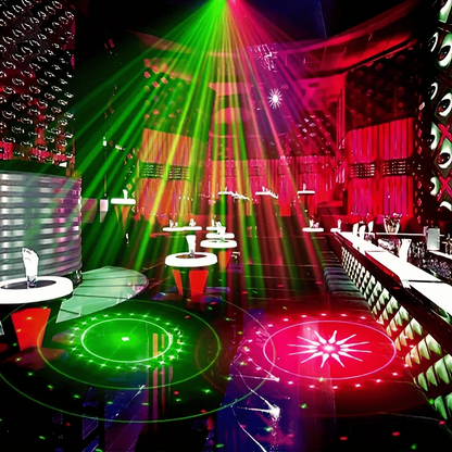 📢📢NU 60% KORTING!!🎇DJ Laser Party Light met 7 lichtstanden en afstandsbediening