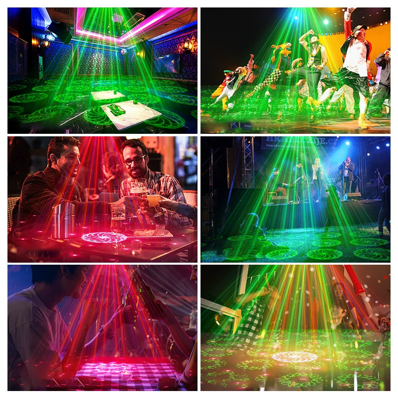 📢📢NU 60% KORTING!!🎇DJ Laser Party Light met 7 lichtstanden en afstandsbediening