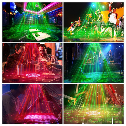 📢📢NU 60% KORTING!!🎇DJ Laser Party Light met 7 lichtstanden en afstandsbediening