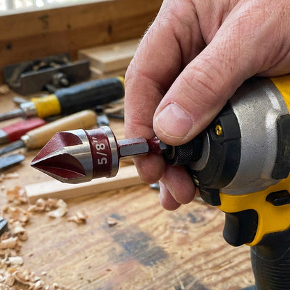 🛠️NU 60% KORTING! 🔩 Verzinkboor set voor houtbewerking (5-delig/3-delig) – Schone, vlakke gaten, duurzaam en tijdbesparend ⚙️