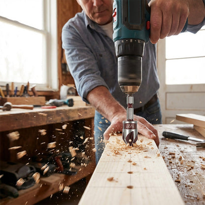 🛠️NU 60% KORTING! 🔩 Verzinkboor set voor houtbewerking (5-delig/3-delig) – Schone, vlakke gaten, duurzaam en tijdbesparend ⚙️