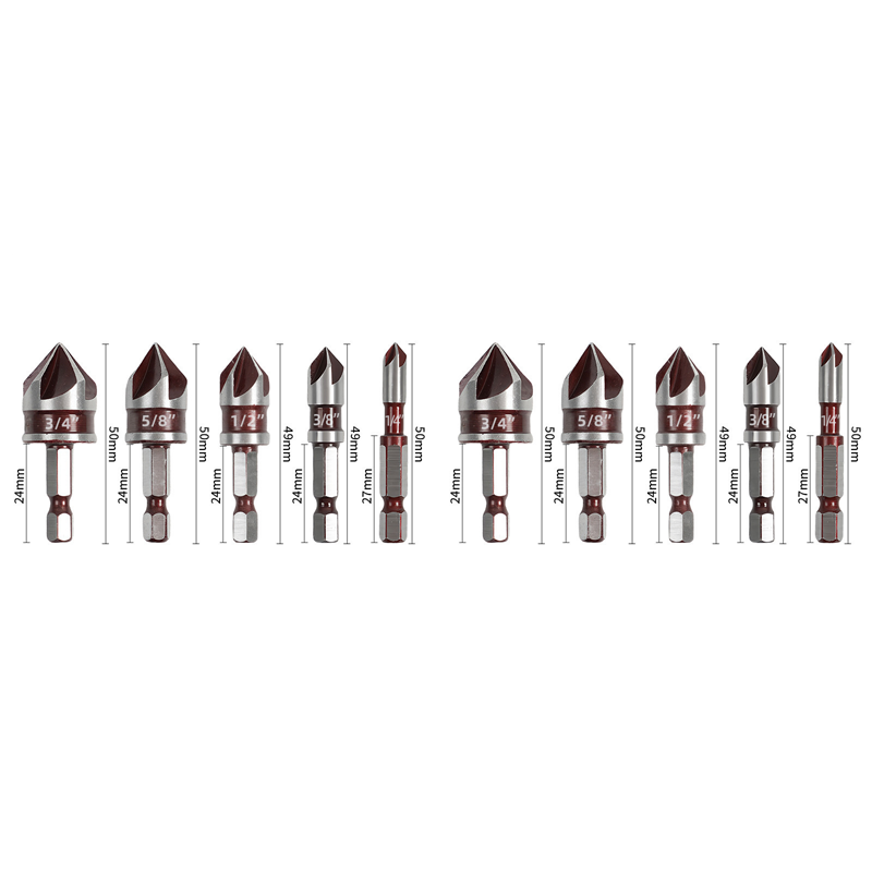 🛠️NU 60% KORTING! 🔩 Verzinkboor set voor houtbewerking (5-delig/3-delig) – Schone, vlakke gaten, duurzaam en tijdbesparend ⚙️