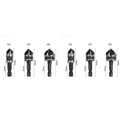 🛠️NU 60% KORTING! 🔩 Verzinkboor set voor houtbewerking (5-delig/3-delig) – Schone, vlakke gaten, duurzaam en tijdbesparend ⚙️