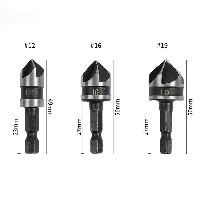 🛠️NU 60% KORTING! 🔩 Verzinkboor set voor houtbewerking (5-delig/3-delig) – Schone, vlakke gaten, duurzaam en tijdbesparend ⚙️