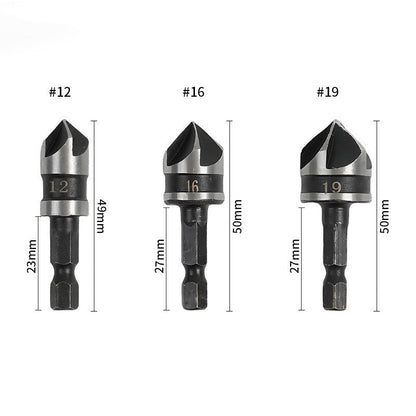 🛠️NU 60% KORTING! 🔩 Verzinkboor set voor houtbewerking (5-delig/3-delig) – Schone, vlakke gaten, duurzaam en tijdbesparend ⚙️