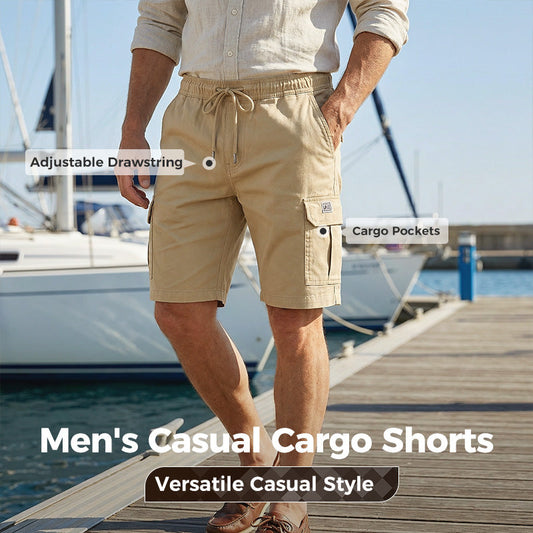 🥳HETE UITVERKOOP 2026🩳 60% KORTING! Lichtgewicht cargoshorts – Ademende stof, knielengte. Veilige zakken voor telefoon en sleutels. Comfortabel de hele dag door. ✅☀️
