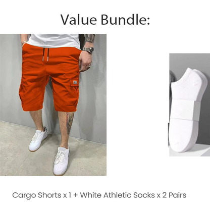 🥳HETE UITVERKOOP 2026🩳 60% KORTING! Lichtgewicht cargoshorts – Ademende stof, knielengte. Veilige zakken voor telefoon en sleutels. Comfortabel de hele dag door. ✅☀️