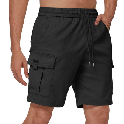 👖NU 60% KORTING🔥 Casual cargo shorts voor heren met elastische tailleband