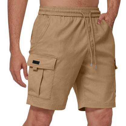 👖NU 60% KORTING🔥 Casual cargo shorts voor heren met elastische tailleband