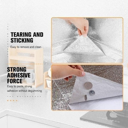 🛡️ 50% KORTING! 🍳Zelfklevende keukenstickers – Beschermen kasten en werkbladen tegen vet en vlekken. Op maat te knippen, verwijderbaar. Een echte uitkomst in de keuken! 🌟✅