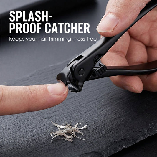 💘60% KORTING ✂️Spatwaterdichte roestvrijstalen nagelknipper – brede opening en veilige opbergruimte!