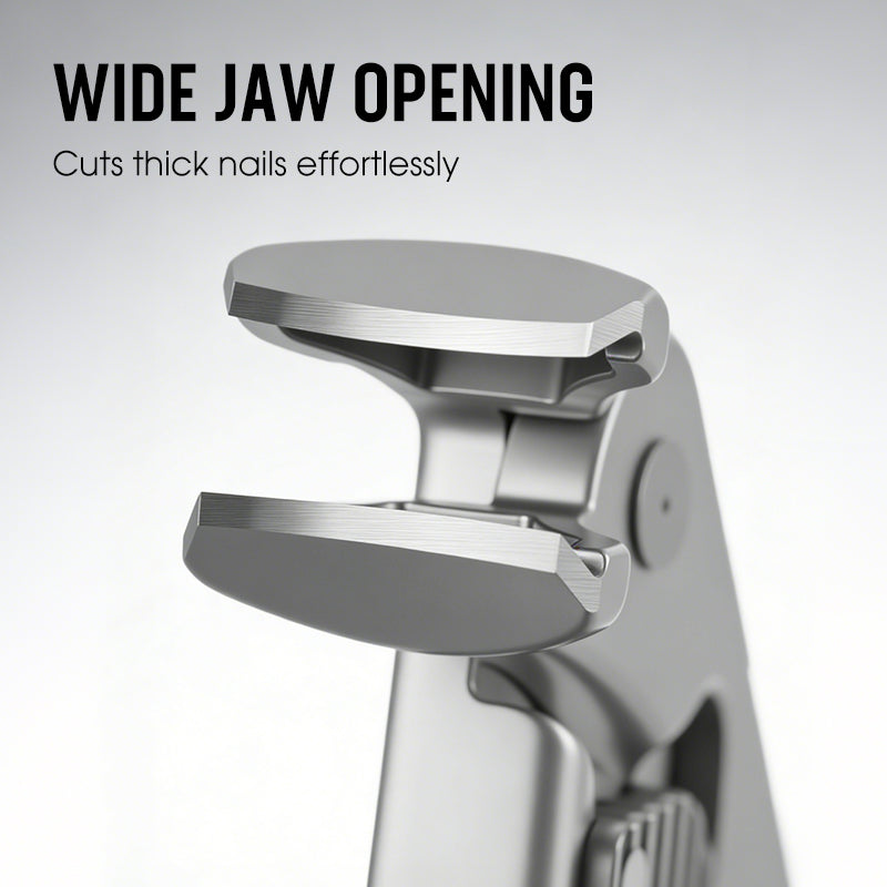 💘60% KORTING ✂️Spatwaterdichte roestvrijstalen nagelknipper – brede opening en veilige opbergruimte!