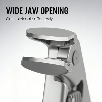 💘60% KORTING ✂️Spatwaterdichte roestvrijstalen nagelknipper – brede opening en veilige opbergruimte!
