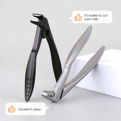 💘60% KORTING ✂️Spatwaterdichte roestvrijstalen nagelknipper – brede opening en veilige opbergruimte!