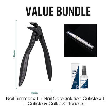 💘60% KORTING ✂️Spatwaterdichte roestvrijstalen nagelknipper – brede opening en veilige opbergruimte!