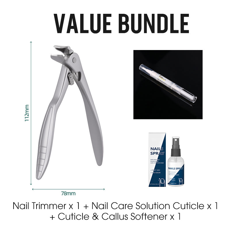 💘60% KORTING ✂️Spatwaterdichte roestvrijstalen nagelknipper – brede opening en veilige opbergruimte!