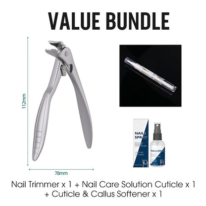 💘60% KORTING ✂️Spatwaterdichte roestvrijstalen nagelknipper – brede opening en veilige opbergruimte!