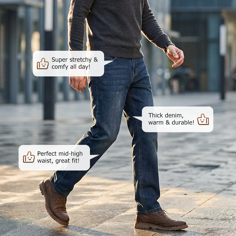 👖NIEUWE AANWINST - 60% KORTING🔥🥳MEER DAN 50.000 VERKOCHT!💥Reinige stretchjeans voor heren