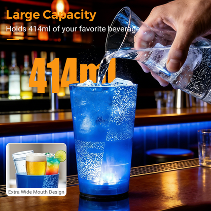 🔈🔈60% KORTING🥤 Watergeactiveerde LED-beker met rietje – Voor feestjes, bars en evenementen✨
