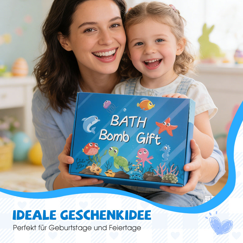 🛁 60% KORTING |🌊 Badbommen met oceaan-thema | 60 g * 12 stuks, schuimend badplezier & leuk cadeau-idee ✨