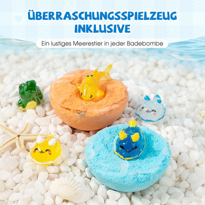 🛁 60% KORTING |🌊 Badbommen met oceaan-thema | 60 g * 12 stuks, schuimend badplezier & leuk cadeau-idee ✨