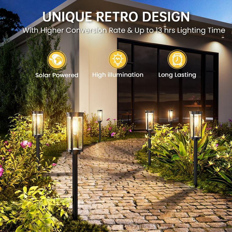 🔥HETE AANBIEDING 2026🔥Tuinverlichting op zonne-energie – Retro design, 12-14 uur verlichting & IP65 waterdicht