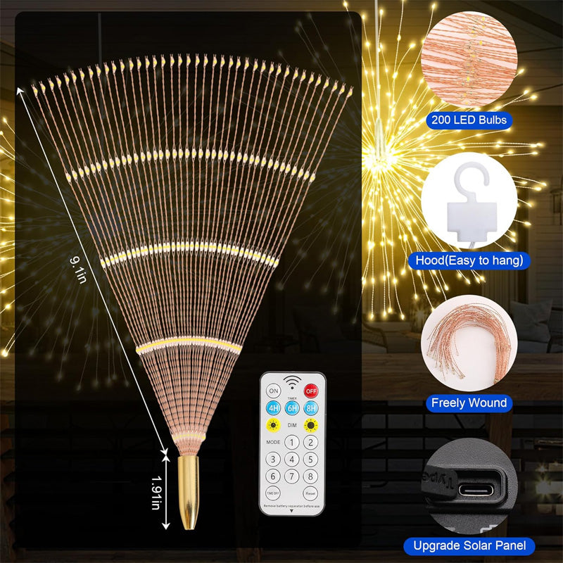🎆 60% KORTING! 💡 LED-lichtslinger met vuurwerkeffect en koperdraad – Flexibele koperdraad, warm licht en decoratieve feestverlichting ✨
