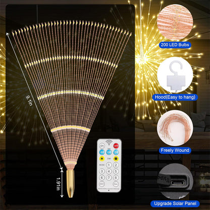 🎆 60% KORTING! 💡 LED-lichtslinger met vuurwerkeffect en koperdraad – Flexibele koperdraad, warm licht en decoratieve feestverlichting ✨