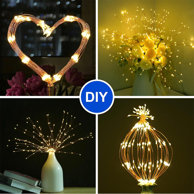 🎆 60% KORTING! 💡 LED-lichtslinger met vuurwerkeffect en koperdraad – Flexibele koperdraad, warm licht en decoratieve feestverlichting ✨