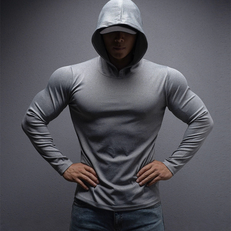 🔥NIEUW MODEL 2026 - 60% KORTING 💪 Stretch-fit fitnesshoodie met lange mouwen voor heren